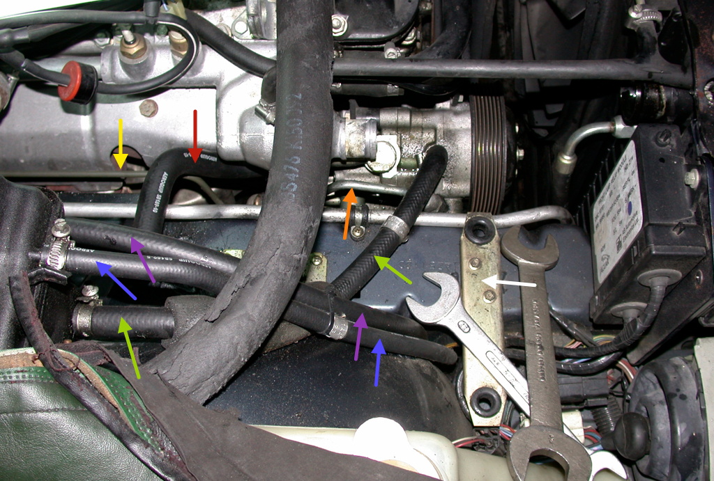 tandempomp, stuurpomp en toe- en afvoerleidingen van de xj81