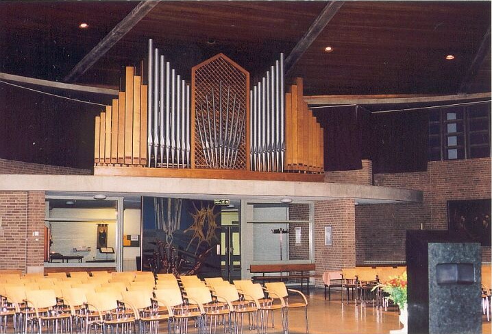 Het orgel van het Sint-Annaziekenhuis, later Bernhoven. Foto Piet Bron